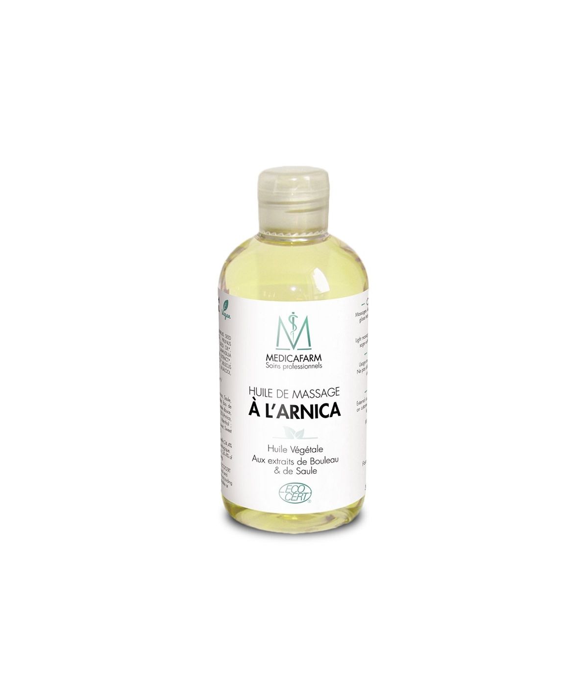 Huile de massage Arnica Bio - Medicafarm - Flacon de 250 ml
