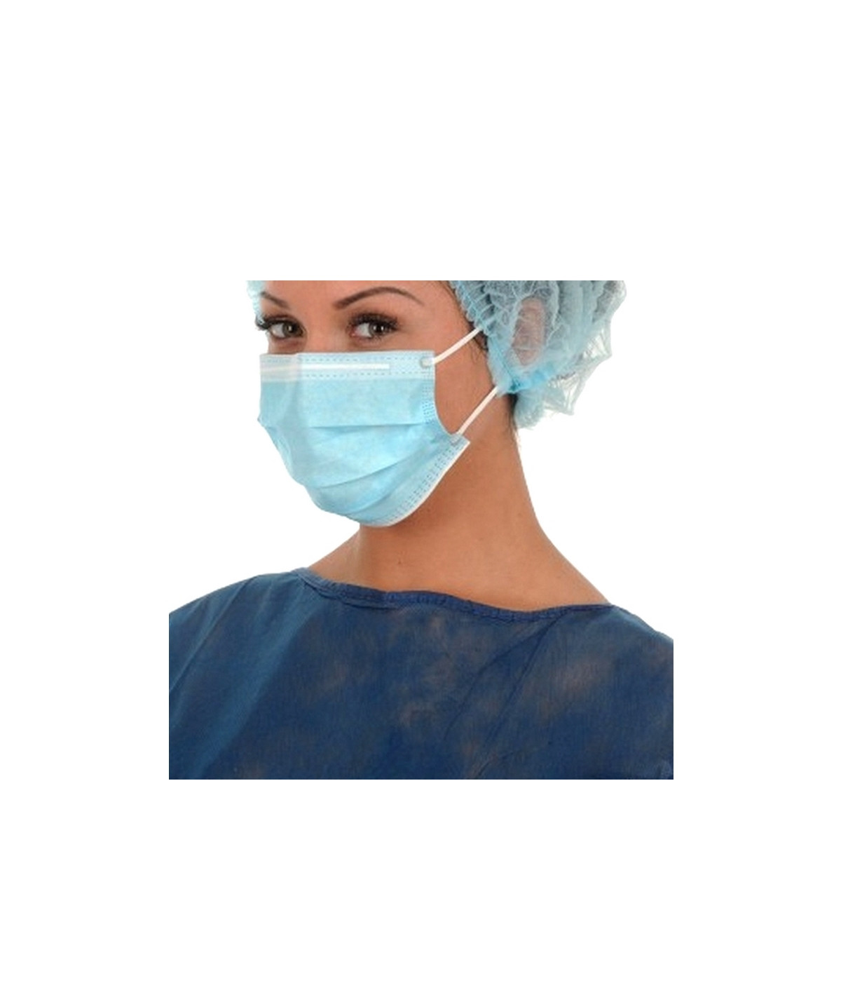 LCH - Masque chirurgical Noir 3 plis à élastiques - Type II R - Boîte de 50  masques